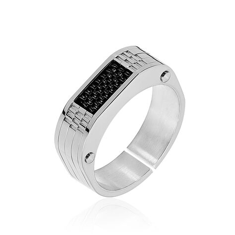 Bague Annastasia Acier Blanc - Bijoux fantaisie Homme | Marc Orian