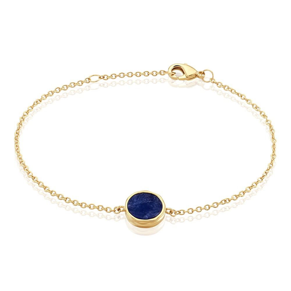 Bracelet Plaqué Or Neassasodalite - Bracelets Medailles Femme | Marc Orian