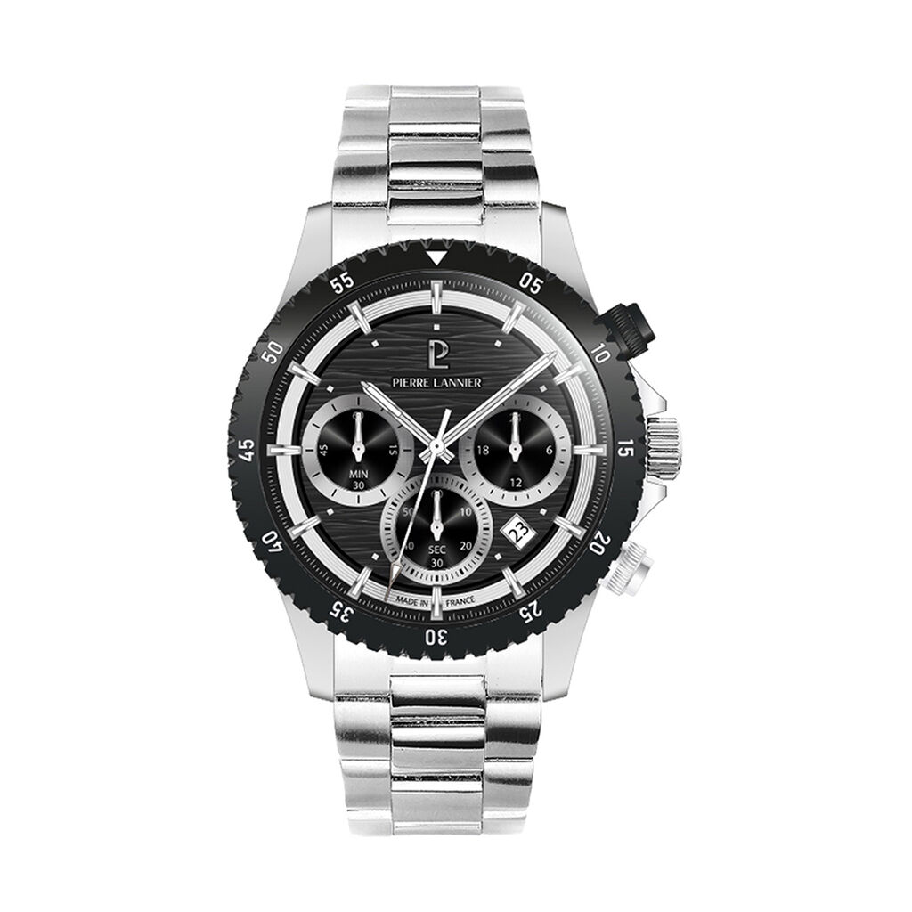 Montre Pierre Lannier Lannier Decima Noir - Montres &eacute;tanches Homme | Marc Orian