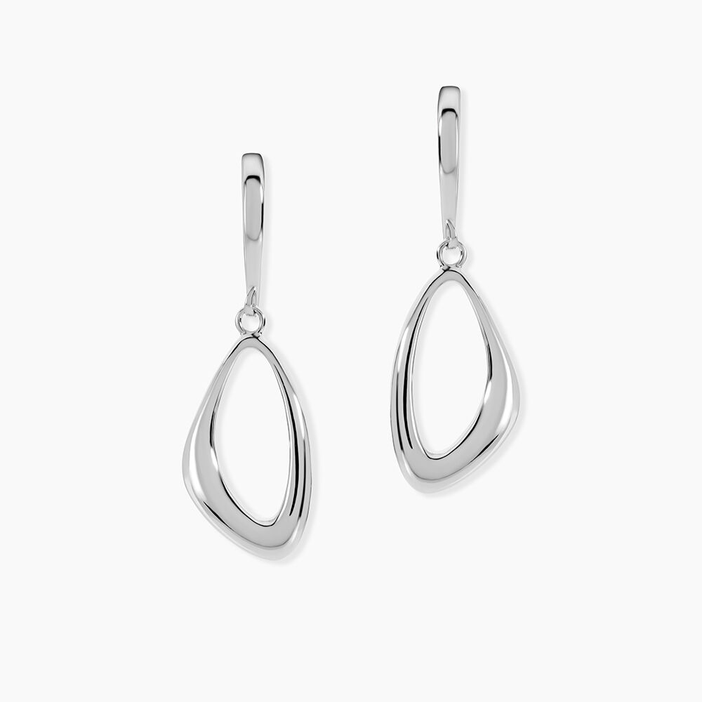 Boucles D'oreilles Pendantes Ketyae Argent Blanc - Pendantes Femme | Marc Orian