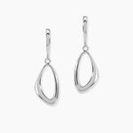 Boucles D'oreilles Pendantes Ketyae Argent Blanc - Pendantes Femme | Marc Orian