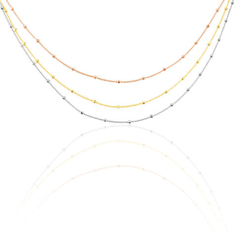 Collier Clorinthe Argent Tricolore - Colliers multirangs Femme | Marc Orian