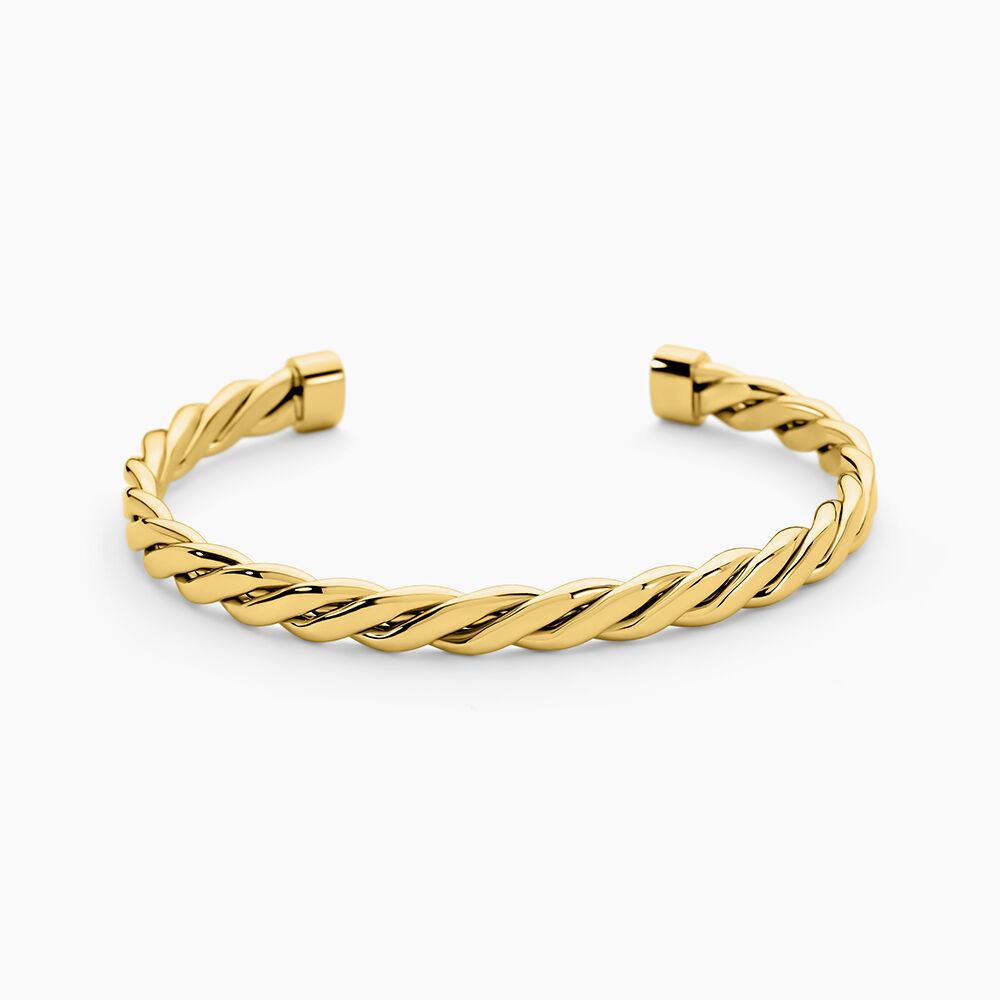 Bracelet Jonc Acier Dore Alexandru - Bracelets joncs Femme | Marc Orian