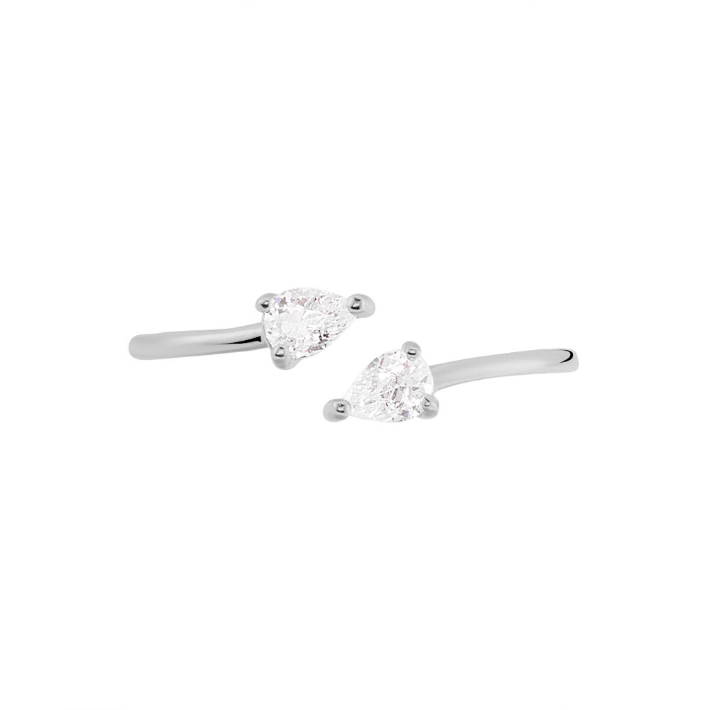 Bague Cinzia Argent Blanc Oxyde De Zirconium - Bagues de promesse Femme | Marc Orian