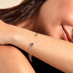 Bracelet Jonc Domitille Argent Blanc Oxyde De Zirconium - Bracelets joncs Femme | Marc Orian