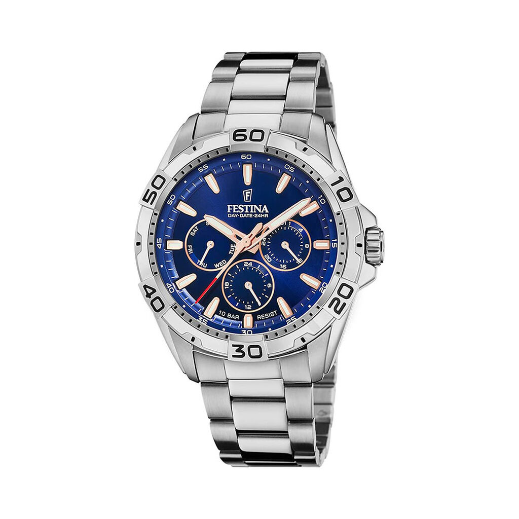 Montre Festina Multifonctions Bleu - Montres &eacute;tanches Homme | Marc Orian