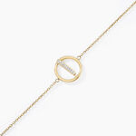 Bracelet Acier Dor&eacute; Cristaux - Bracelets cha&icirc;nes Femme | Marc Orian