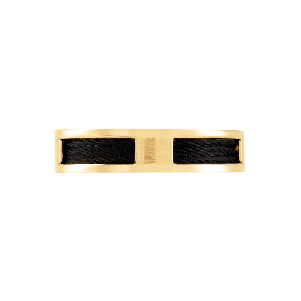 Bague Phebus Him Acier Jaune - Bagues dorées Homme | Marc Orian