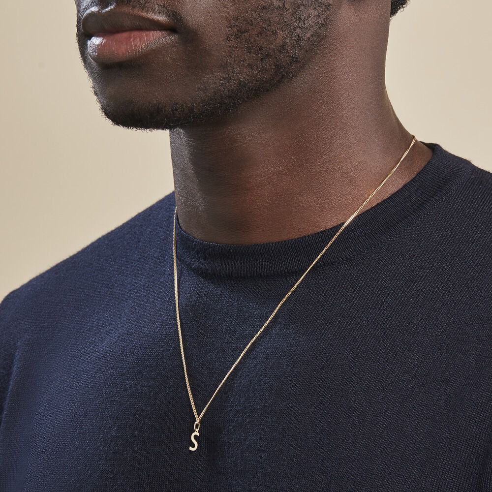 Pendentif Ionia Lettre Or Jaune - Pendentifs Famille | Marc Orian