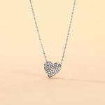 Collier Ti Amo Or Blanc Diamant - Colliers avec pierres Femme | Marc Orian