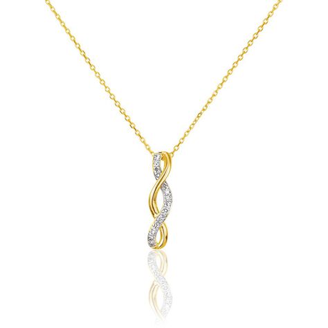 Collier Nucia Or Jaune Diamant - Colliers avec pierres Femme | Marc Orian