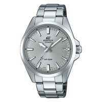 cadran argenté fond gris bracelet acier argenté