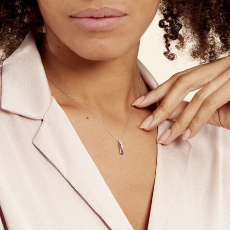 Collier Callune Or Blanc Diamant - Colliers Femme | Marc Orian