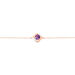 Bracelet Anaelle Or Rose Amethyste Et Diamant - Bracelets chaînes Femme | Marc Orian