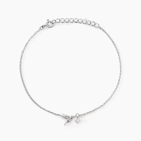Bracelet Myrna Argent Blanc Oxyde De Zirconium - Bracelets fantaisie Femme | Marc Orian