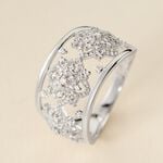 Bague Ros&eacute;e Or Blanc Diamant - Bagues pierres pr&eacute;cieuses Femme | Marc Orian