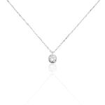 Collier Jaclyn Argent Blanc Oxyde De Zirconium - Colliers solitaires Femme | Marc Orian