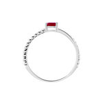 Bague Meri Or Blanc Rubis - Bagues vintage Femme | Marc Orian