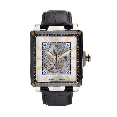 Montre Montignac Square Automatique Argent&eacute; - Montres automatiques Homme | Marc Orian