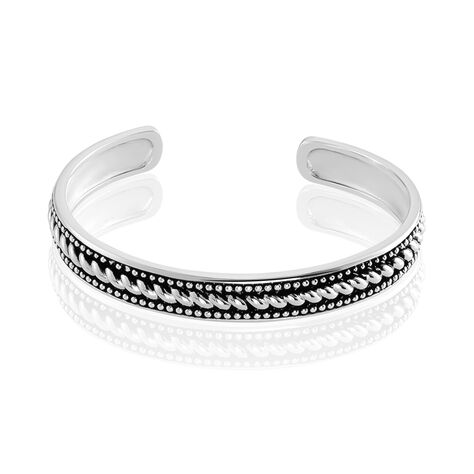 Bracelet Jonc Matthias Argent Blanc - Bracelets joncs Homme | Marc Orian