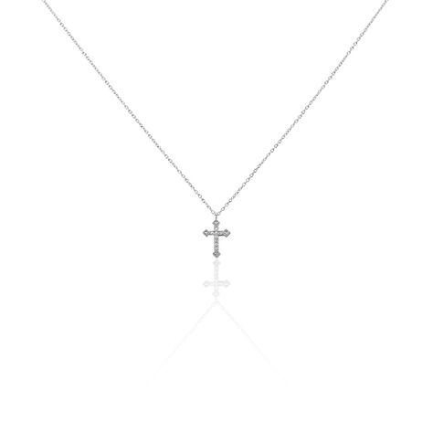 Collier Angel Argent Blanc Oxyde De Zirconium - Colliers avec pierres Femme | Marc Orian