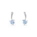 Boucles D'oreilles Pendantes Bertine Or Blanc Topaze - Pendantes Femme | Marc Orian