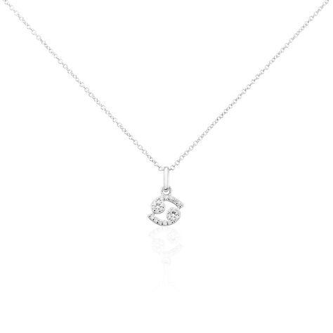 Collier Astra Argent Blanc Oxyde De Zirconium - Colliers avec pierres Femme | Marc Orian