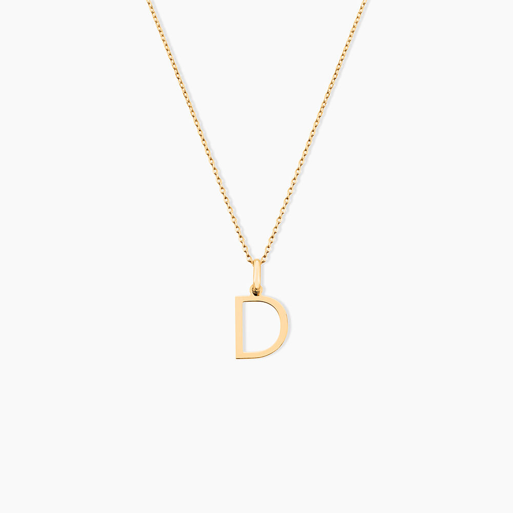 Pendentif Ionia Lettre Or Jaune - Pendentifs Famille | Marc Orian