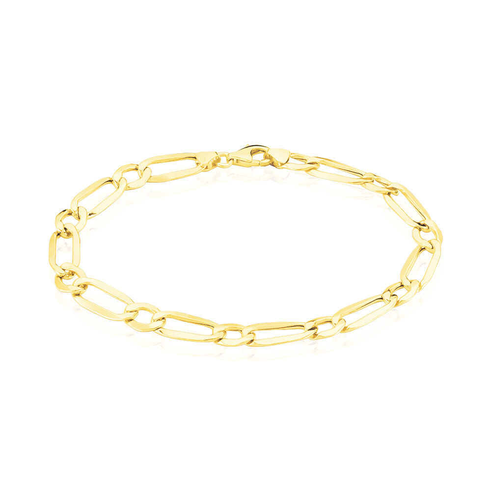 Bracelet Ophelio Maille Alternee 1/1 Or Jaune - Bracelets mailles Homme | Marc Orian
