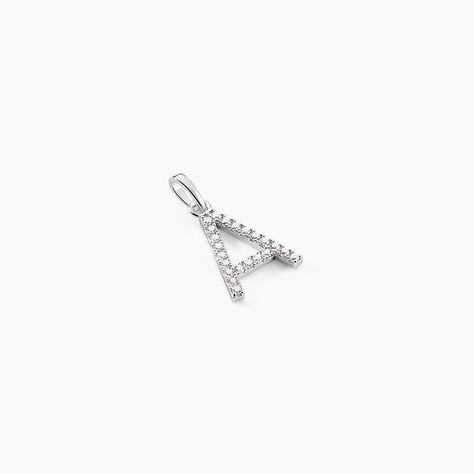 Pendentif Klementine Or Blanc Oxyde De Zirconium - Pendentifs Femme | Marc Orian