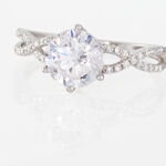 Bague Solitaire Alassane Or Blanc Oxyde De Zirconium - Solitaires Femme | Marc Orian