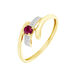 Bague Evka Or Jaune Rubis - Bagues vintage Femme | Marc Orian