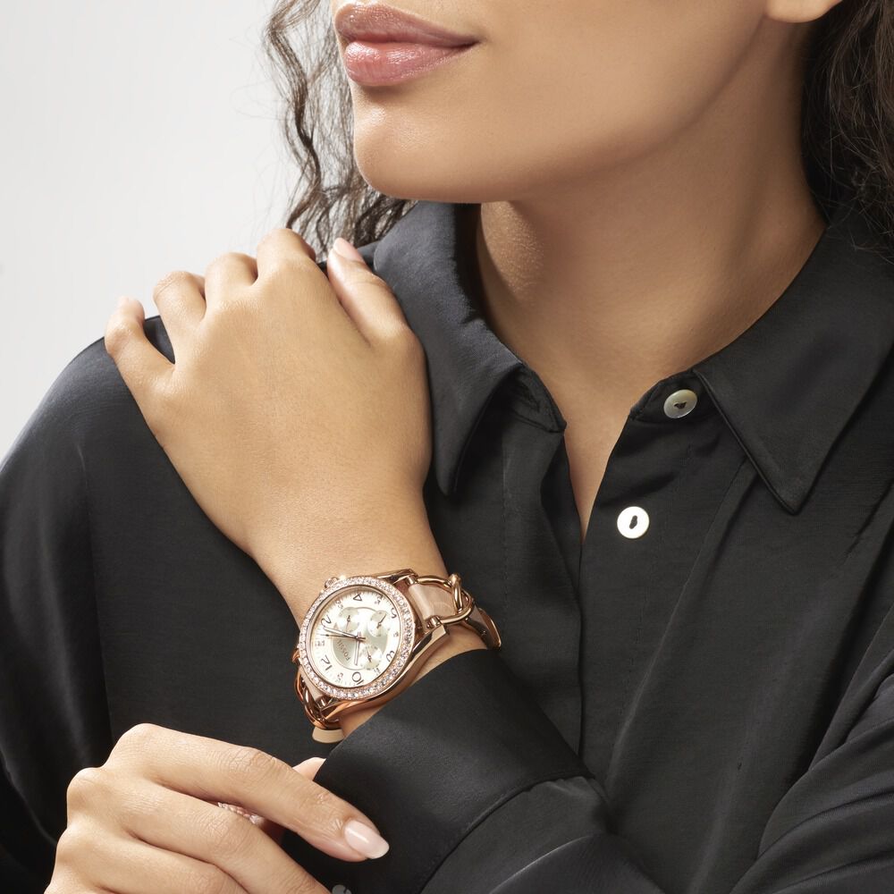 Montre Fossil Riley Beige - HIMFRQ30060 • Marc Orian | Bijouterie en ligne