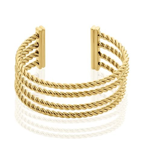 Jonc Ouvert Acier Doré Galaad - Bracelets joncs Femme | Marc Orian