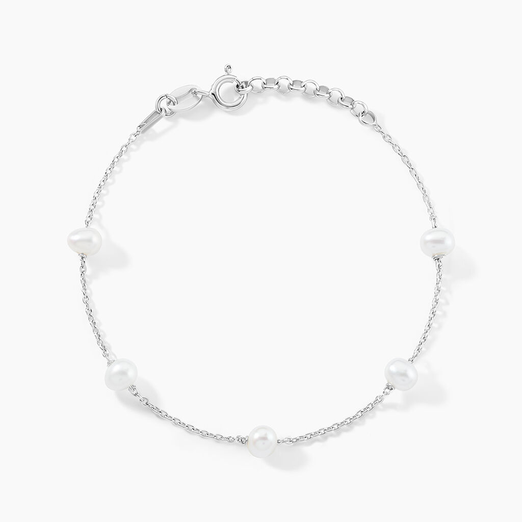 Bracelet Perlita Argent Blanc Perle De Culture - Bracelets fantaisie Femme | Marc Orian