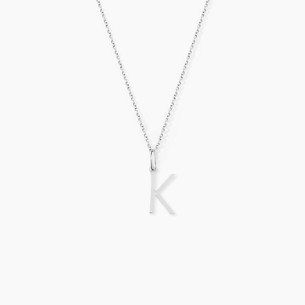 Pendentif Ionia Lettre Or Blanc - Pendentifs Famille | Marc Orian