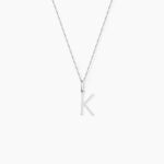 Pendentif Ionia Lettre Or Blanc - Pendentifs Famille | Marc Orian