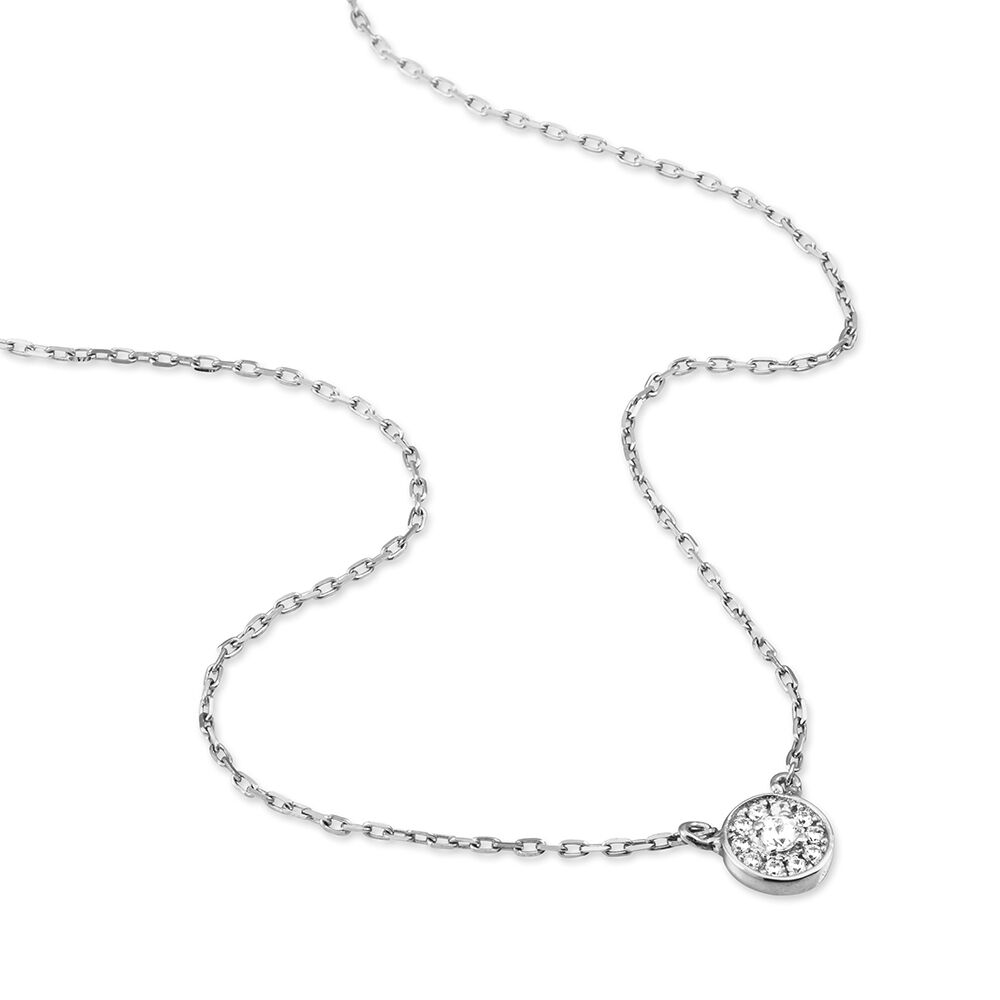 Collier Argent Blanc Auxana Oxyde De Zirconium - Colliers avec pierres Femme | Marc Orian