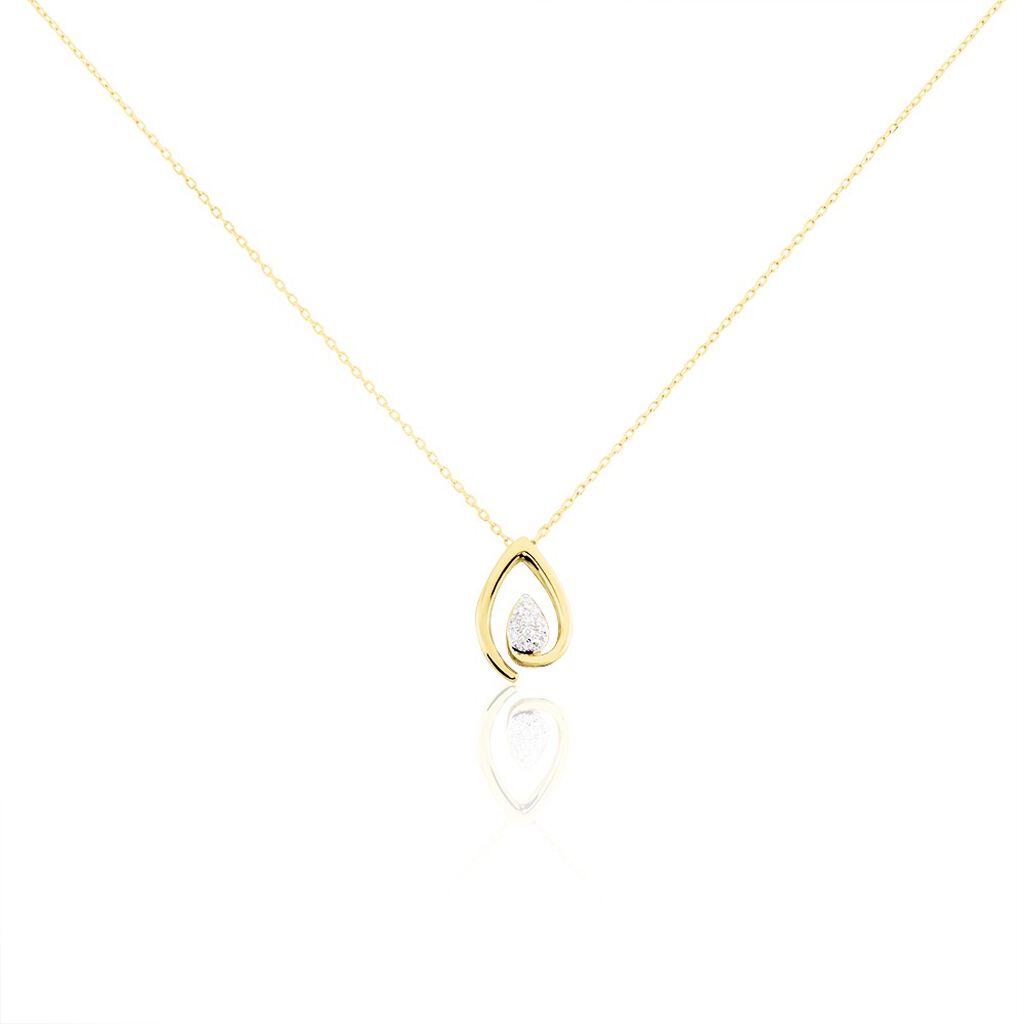 Collier Or Jaune Sheilana Diamants - Colliers avec pierres Femme | Marc Orian