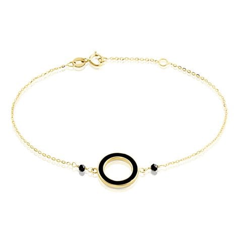 Bracelet L'incessante Or Jaune Onyx Spinelle - Bracelets cha&icirc;nes Femme | Marc Orian