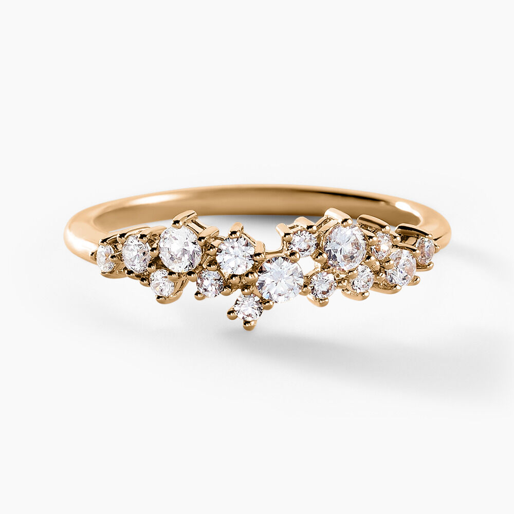 Bague Ma&iuml;ssa Plaqu&eacute; Or Dor&eacute; Oxyde De Zirconium - Bijoux fantaisie Femme | Marc Orian