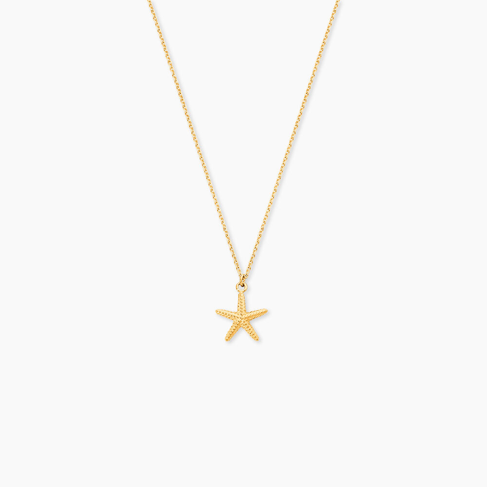 Collier Or Jaune Aenor Motif Etoile De Mer - Colliers ete Femme | Marc Orian