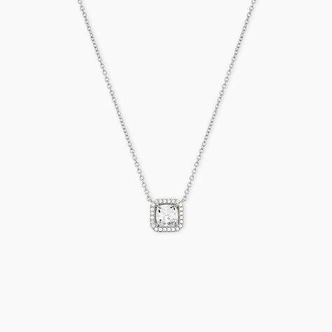 Collier Rio Argent Blanc Oxyde De Zirconium - Colliers avec pierres Femme | Marc Orian
