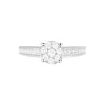Bague Celia Or Blanc Diamant - Solitaires Femme | Marc Orian