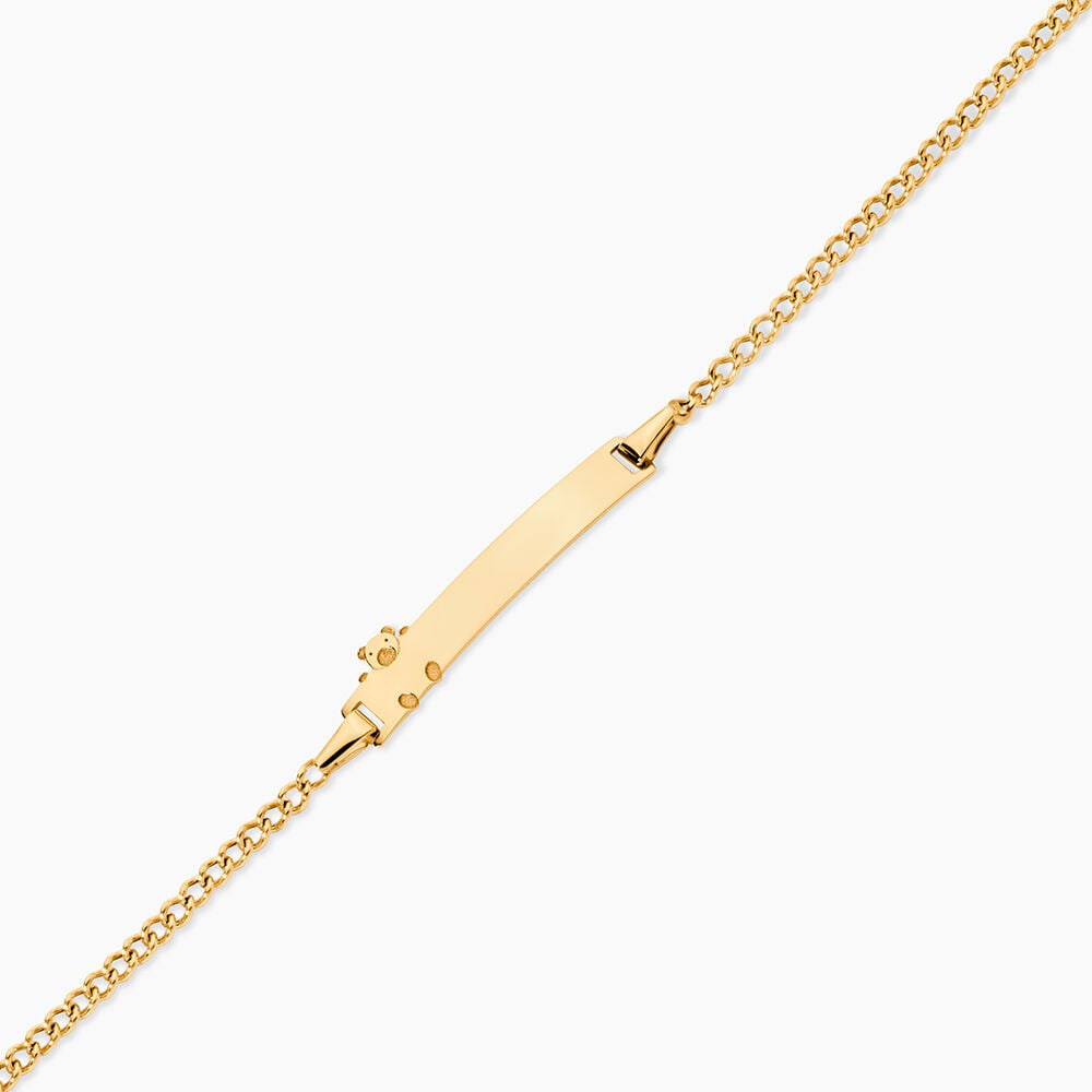 Bracelet Identit&eacute; Etheline Maille Gourmette Or Jaune - Gourmettes Enfant | Marc Orian