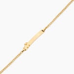 Bracelet Identit&eacute; Etheline Maille Gourmette Or Jaune - Gourmettes Enfant | Marc Orian