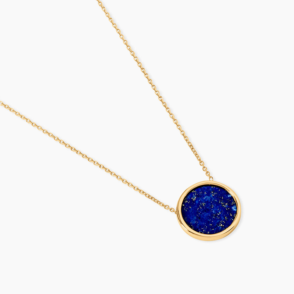 Collier Florica Or Jaune Lapis Lazuli - Colliers avec pierres Femme | Marc Orian