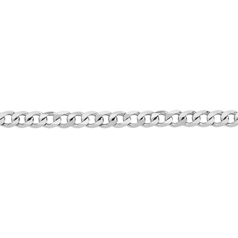 Chaîne Casper Maille Gourmette Argent Blanc - Chaines Homme | Marc Orian