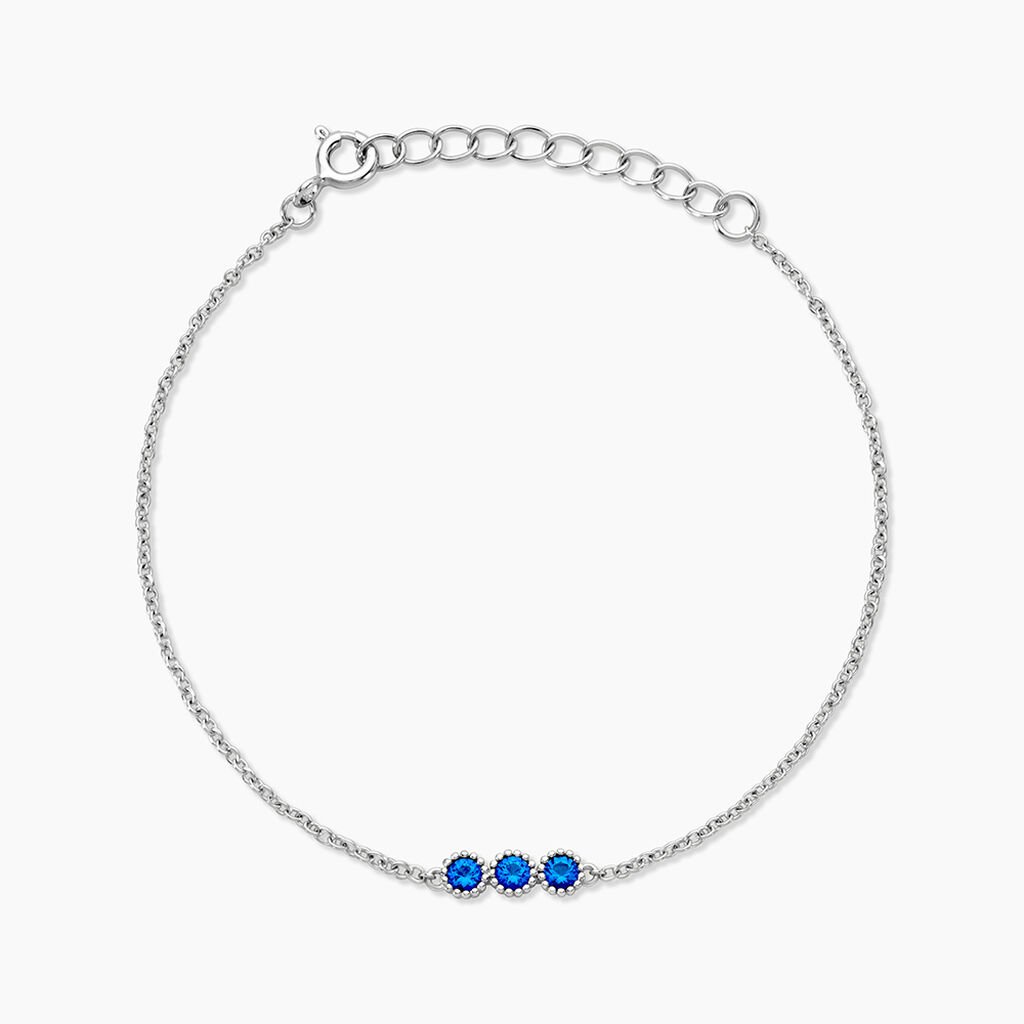 Bracelet Kasey Argent Blanc Oxyde De Zirconium - Bracelets fantaisie Femme | Marc Orian