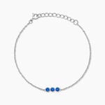 Bracelet Kasey Argent Blanc Oxyde De Zirconium - Bracelets fantaisie Femme | Marc Orian